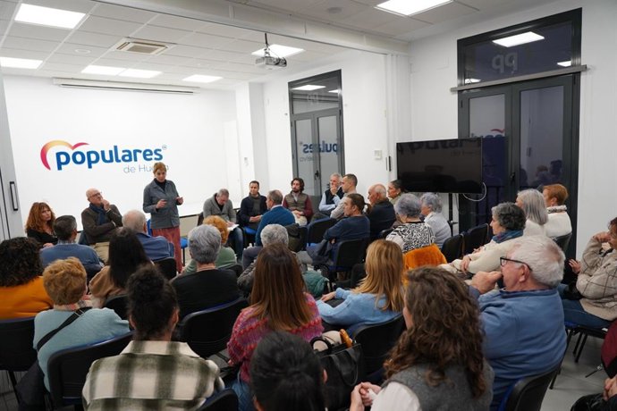 Pilar Miranda en su reunión.