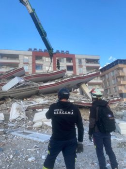 Trabajos en Elbistan tras el terremoto de Turquía