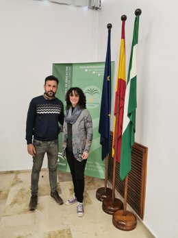 Carmen Espejo y Samir Wahab, presidenta y secretario, respectivamente, de la Junta de Personal Docente no Universitario de Córdoba.