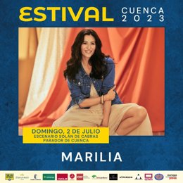 Cartel del concierto de Marilia en Estival Cuenca 2023