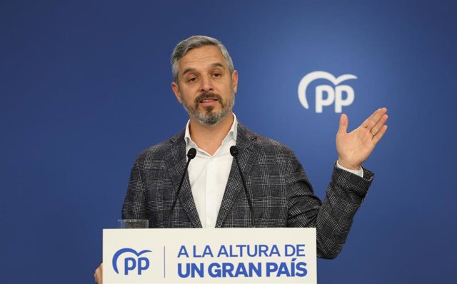 Archivo - El vicesecretario de Economía del Partido Popular, Juan Bravo