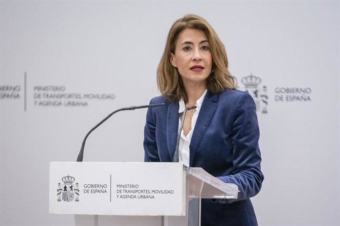 La ministra de Transportes, Movilidad y Agenda Urbana, Raquel Sánchez, en una foto de archivo.