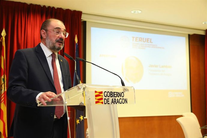 El presidente del Gobierno de Aragón, Javier Lambán.