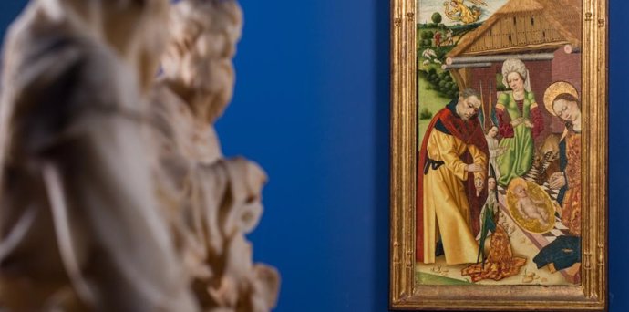 El Museo de Zaragoza expone la tabla "Natividad" del artista Jorge Inglés, fechada hacia 1470-1480