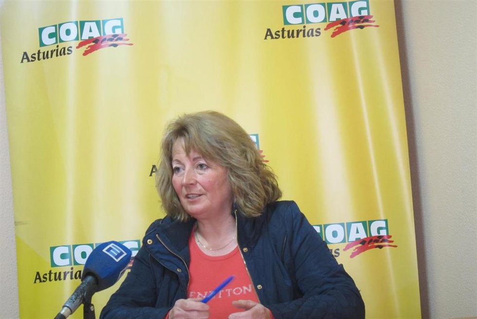Archivo - La secretaria general de COAG-Asturias, Mercedes Cruzado.