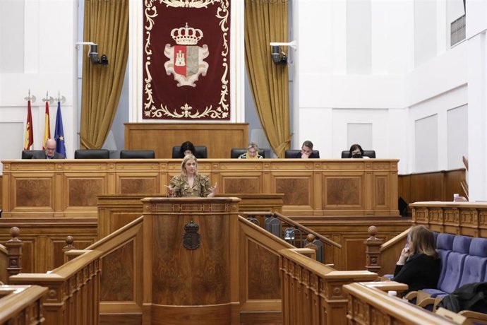 La diputada de Cs Carmen Picazo en el pleno de las Cortes