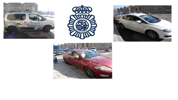 Algunos de los vehículos afectados.