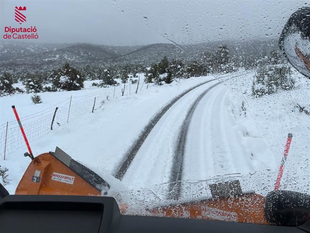Nieve en la provincia de Castellón