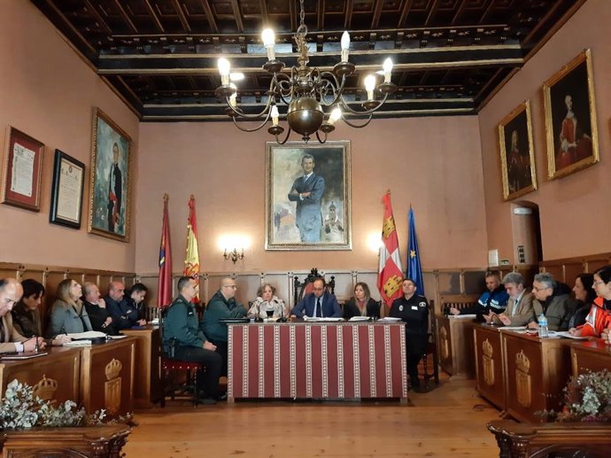 Junta Local de Seguridad en Ciudad Rodrigo (Salamanca).