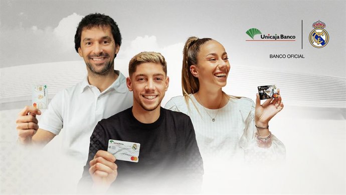 Valverde, Rodrygo, Athenea Y Llull, Protagonistas De La Nueva Campaña De Tarjetas Real Madrid De Unicaja Banco