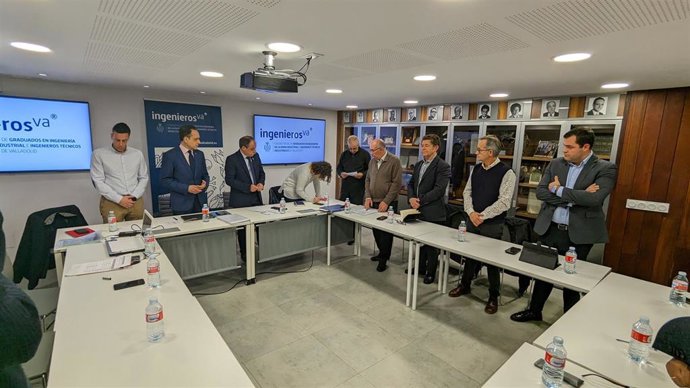 Toma de posesión de los miembros de la nueva Junta de Gobierno del Colegio de Ingenieros Técnicos de Valladolid.