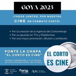 Las chapas se podrán conseguir en los diferentes hoteles asociados, así como en los accesos al recinto, antes de acudir a los Premios Goya.
