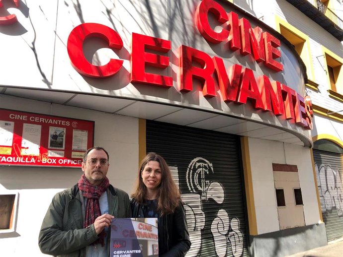Dos de los promotores de la plataforma ciudadana Cervantes es Cine.