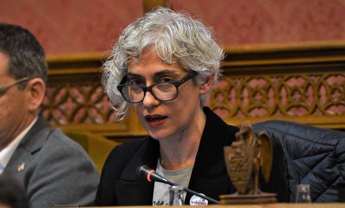 La portavoz de Unidas Podemos en el Consell de Mallorca, Magdalena Gelabert.