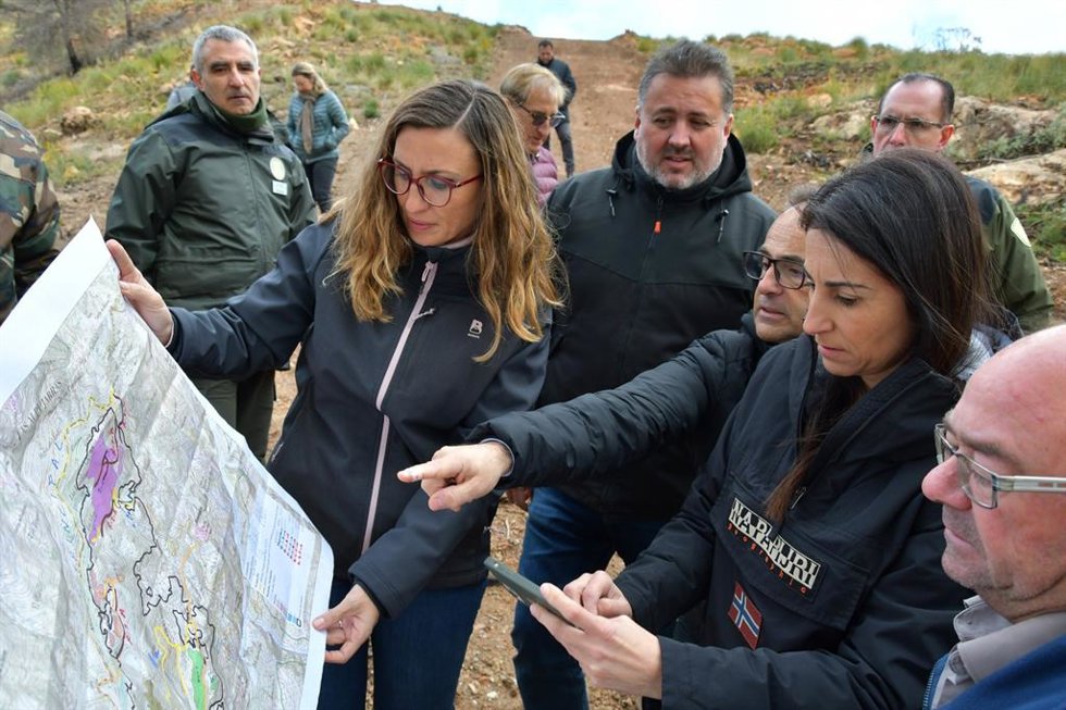 Obras de restauración hidrológico forestal en la zona afectada por el incendio de la sierra de Almegíjar y La Taha