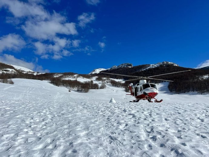 Rescatado un esquiador de fondo en Soba tras lesionarse la rodilla