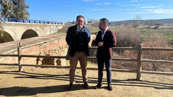 Juan Grande con Félix Romero.