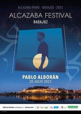 Pablo Alborán se suma al cartel del Alcazaba Festival de Badajoz