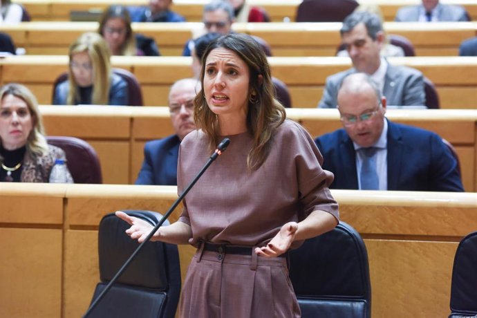 La ministra de Igualdad, Irene Montero