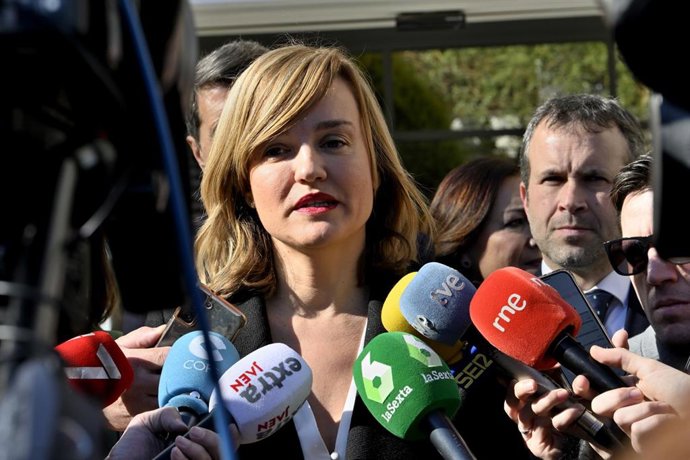 La ministra de Educación y Formación Profesional y portavoz del PSOE, Pilar Alegría