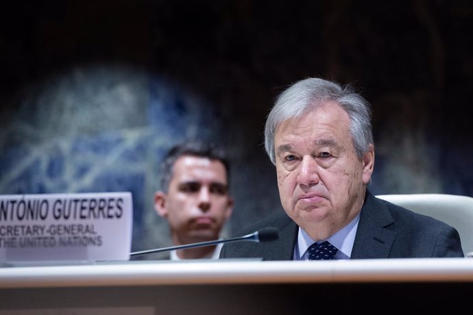 Archivo - El secretario general de la ONU, António Guterres