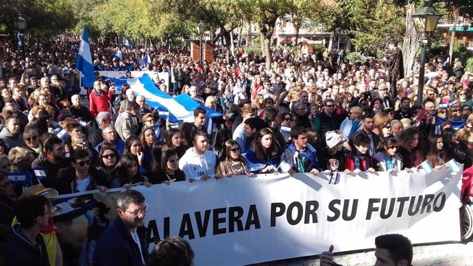 Manifestación organizada por la Mesa por la Recuperación de Talavera y su Comarca
