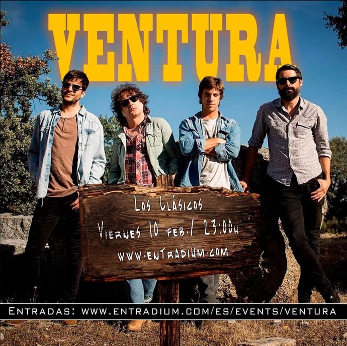 Cartel del concierto del grupo Ventura en Cuenca