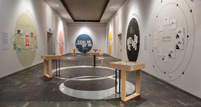 Una imagen de la exposición 'Si el ahora es elegir, lo hacemos en piezas' que se puede ver en el Museo de Navarra