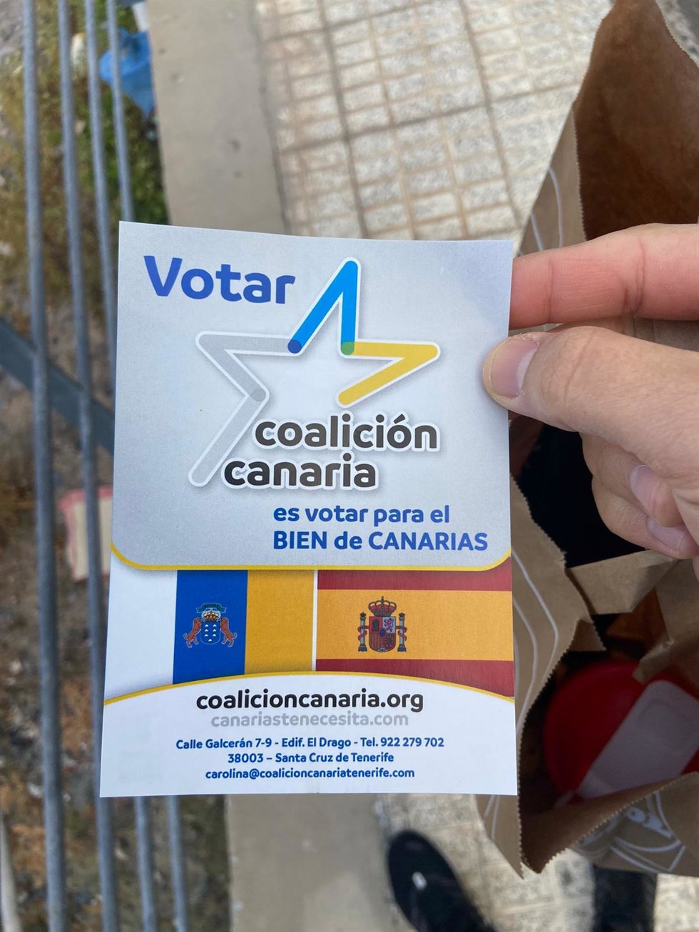 Panfleto propagandístico denunciado por CC ante la Policía Nacional