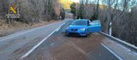 Guardia Civil investiga a un conductor tras sufrir un accidente bajo los efectos del alcohol en Nestares (La Rioja)