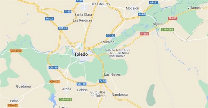 Imagen de Toledo en Google Maps.