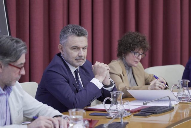 Archivo - Conrado Escobar, portavoz del PP en el Ayuntamiento de Logroño, en la primera jornada del Debate sobre el Estado de la Ciudad 2022