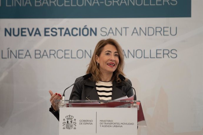 Archivo - La ministra de Transports, Mobilitat i Agenda Urbana, Raquel Sánchez