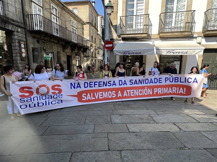 Archivo - Manifestación en defensa de la sanidad pública
