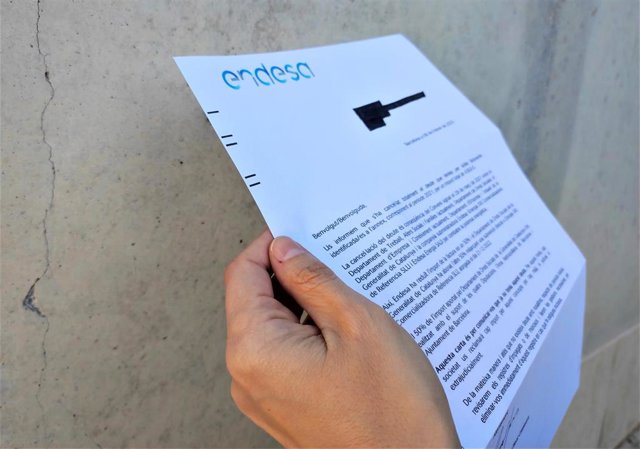 La carta enviada a los beneficiarios