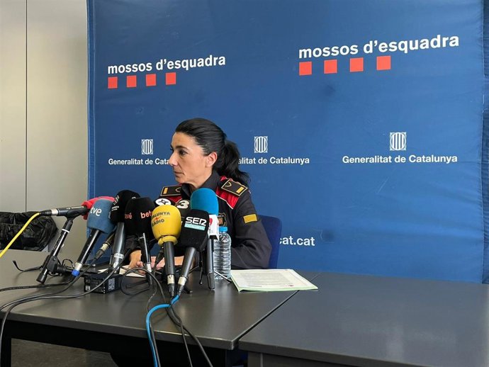 La portavoz de los Mossos d'Esquadra, la inspectora Montserrat Escudé