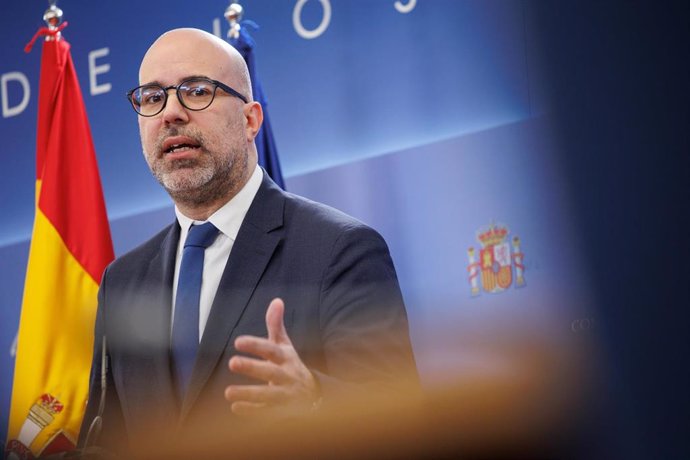 El diputado del PDeCAT Genís Boadella durante una rueda de prensa anterior a la reunión de la Junta de Portavoces, en el Congreso de los Diputados.