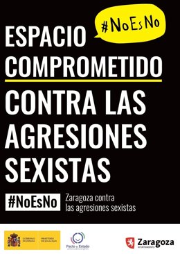 Cartel para establecimientos que se adhieran al protocolo contra agresiones sexistas