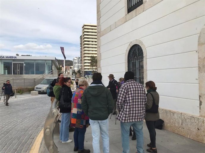 Imagen del acto celebrado por Adelante Andalucía con el candidato a la Alcaldía de Málaga, Luis Rodrigo.