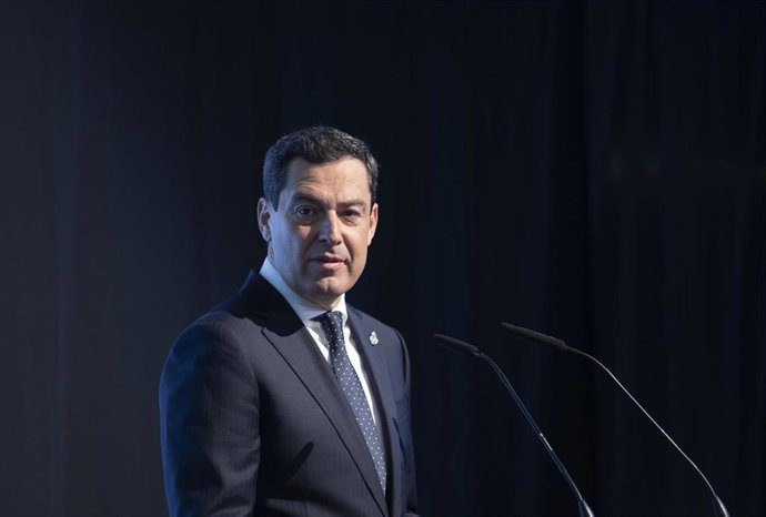 El presidente de la Junta de Andalucía, Juanma Moreno