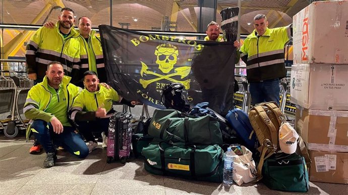 Seis bomberos de las Brif de Tabuyo del Monte (León) viajan a Chile para ayudar en los incendios forestales