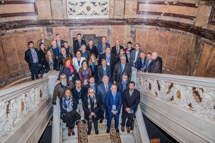 Asistenes al VI Congreso de Editores de Medios Europa-América Latina Caribe, celebrado en Madrid del 7 al 9 de febrero de 2023