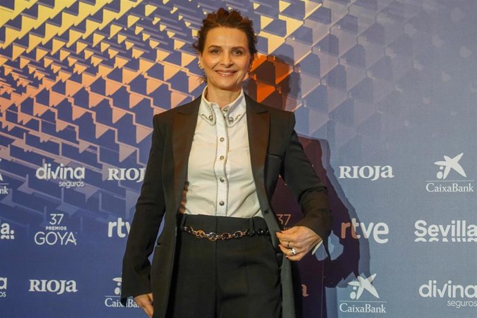 Photocall previo a la rueda de prensa de la actriz francesa, Juliette Binoche, que recibe el sábado el Premio Goya Internacional 2023
