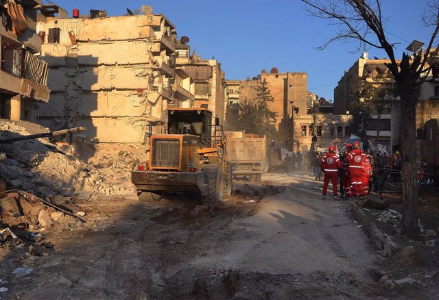 Imagen de archivo del terremoto en Alepo (Siria) 