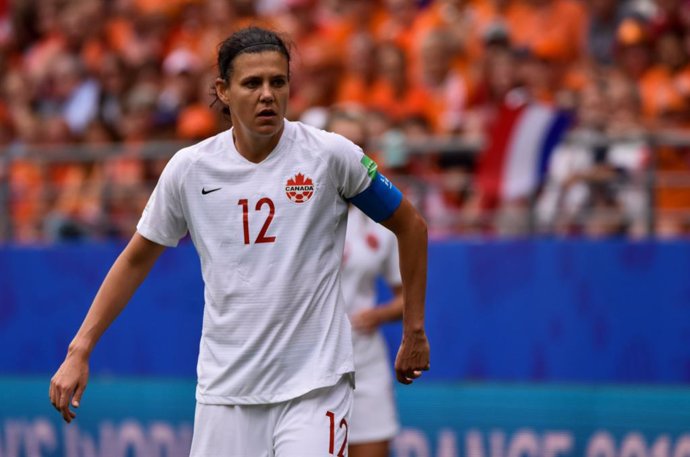 Archivo - Christine Sinclair of Canada during the FIFA Women's World Cup France 2019, Group E football match between Netherlands and Canada on June 20, 2019 at Auguste-Delaune stadium in Reims, France - Photo Antoine Massinon / A2M Sport Consulting / DP