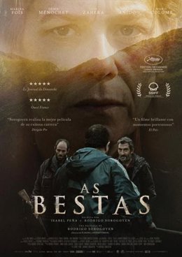 Archivo - 'As Bestas' obtiene el Premio FECE 2022 después de alcanzar el primer puesto de la cartelera en apenas cinco semanas.