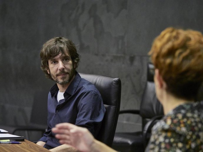 Archivo - El portavoz de Podemos en el Parlamento de Navarra, Mikel Buil