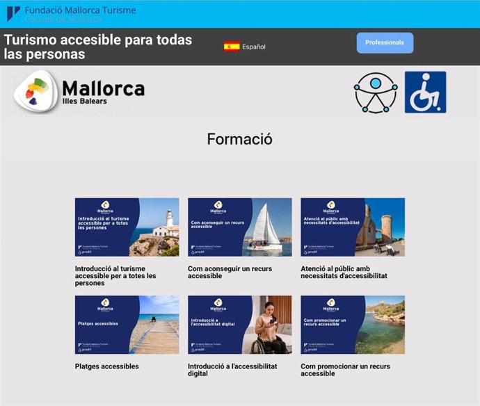 La Fundación Mallorca Turismo ofrece formación gratuita en materia de accesibilidad