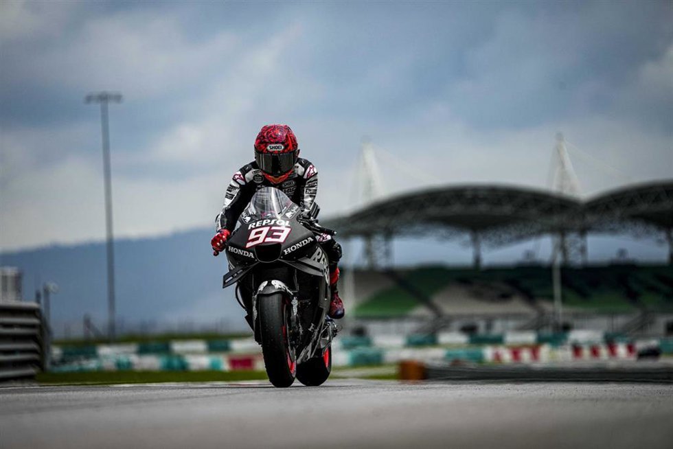 El piloto español Marc Márquez (Repsol Honda) en Sepang