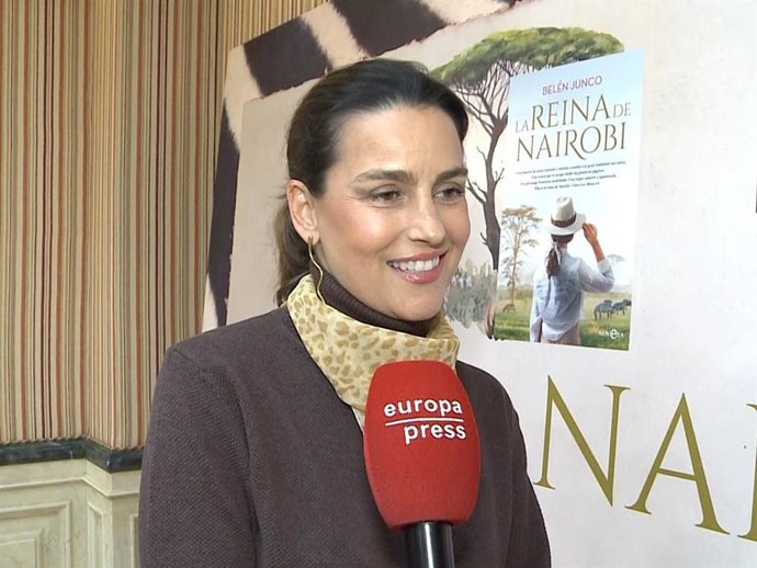 María Palacios en la presentación de 'La reina de Nairobi', novela de Belén Junco